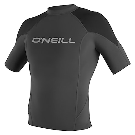 Wetsuit O'Neill Hammer 1mm S/S Crew graphite/black/neon red 2017 - 1