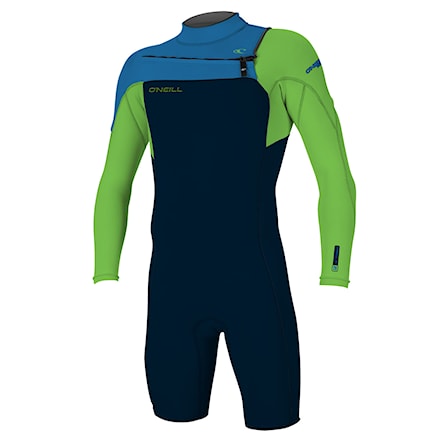 Wetsuit O'Neill Hammer Chest Zip 2 mm L/S Spring abyss/day glo/ocean 2023 - 1