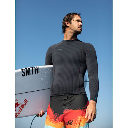 Wetsuit O'Neill Hyperfreak Comp-X 2mm L/S Top black/gunmetal 2024 - 4