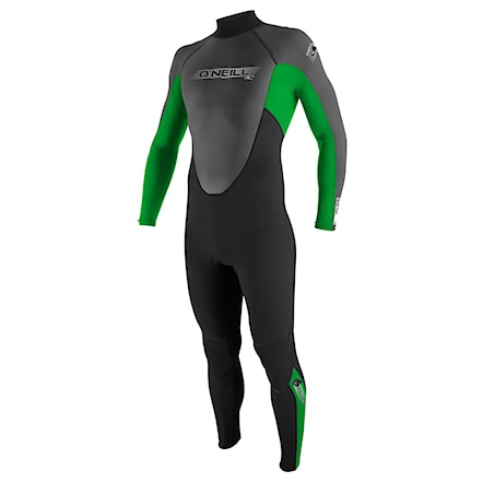 Wetsuit O'Neill Reactor 3/2 Full black/clean green/graphite 2017 - 1