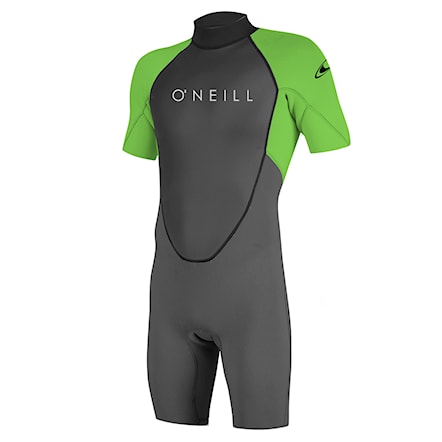 Wetsuit O'Neill Reactor II 2 mm Back Zip S/S Spring graphite/dayglo 2023 - 1