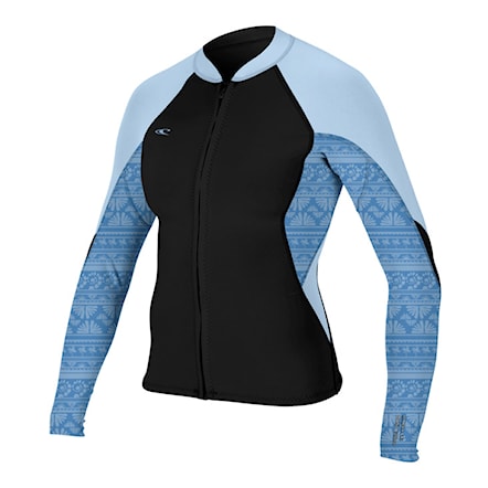 Wetsuit O'Neill Wms Bahia 1/0,5 mm Full-Zip Jacket black/surf abstract 2026 - 1