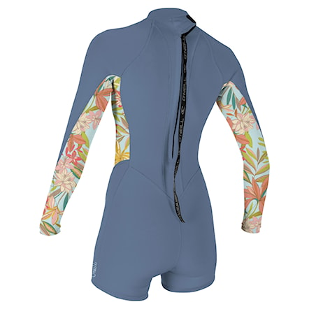 Pianka neoprenowa O'Neill Wms Bahia 2/1 Back Zip L/S Spring infinity/dahlia/dahlia 2024 - 2