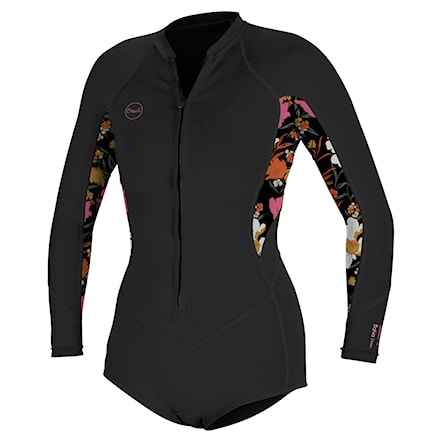 Pianka neoprenowa O'Neill Wms Bahia 2/1 Front Zip L/S Short Spring black/bluemchen/black 2024 - 1