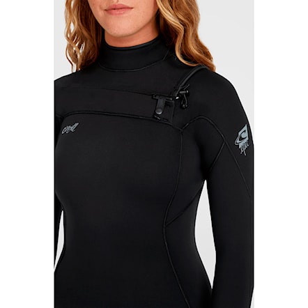 Wetsuit O'Neill Wms Epic 3/2 Chest Zip Full black/black/black 2026 - 5