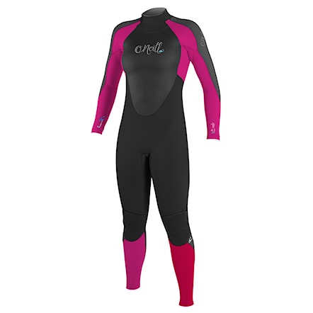 Wetsuit O'Neill Wms Epic 3/2 Full black/berry/graphite 2017 - 1