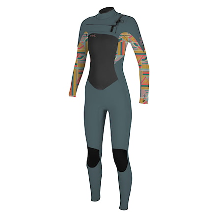 Wetsuit O'Neill Wms Epic 4/3 Chest Zip Full shade/arta geo 2024 - 1