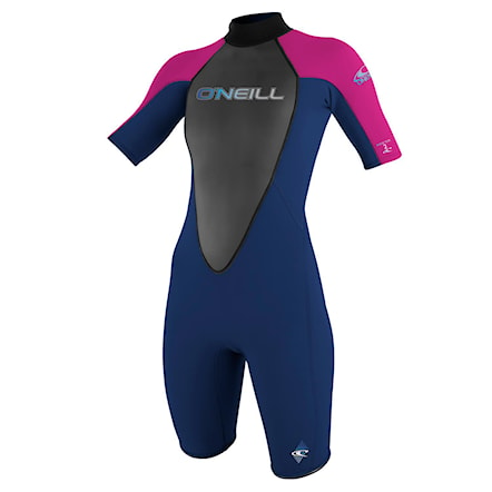 Wetsuit O'Neill Wms Reactor 2Mm S/s Spring navy/punk pink/navy 2017 - 1