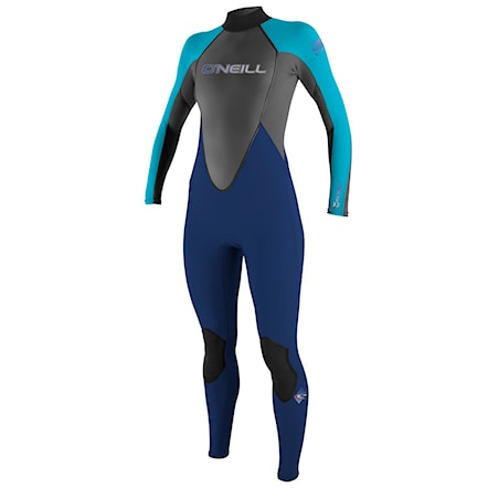 Wetsuit O'Neill Wms Reactor 3/2 Full navy/turquoise/graphite 2017 - 1
