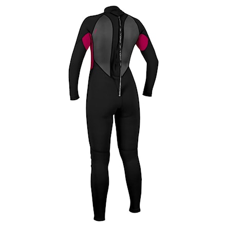 Wetsuit O'Neill Wms Reactor II 3/2 Back Zip Full black/punk pink 2026 - 2