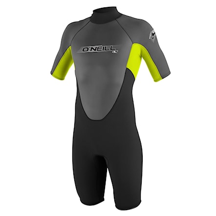 Wetsuit O'Neill Youth Reactor 2Mm S/s Spring black/lime/graphite 2016 - 1