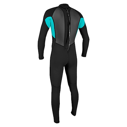Neopren O'Neill Youth Reactor II 3/2 Back Zip Full black/light aqua 2026 - 2