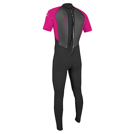 Wetsuit O'Neill Youth Reactor II Back Zip 2 mm S/S Full black/berry 2023 - 2