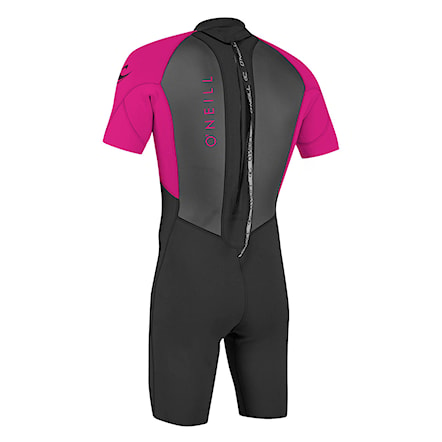 Wetsuit O'Neill Youth Reactor II Back Zip 2 mm Spring black/berry 2024 - 2