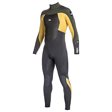 Pianka neoprenowa Quiksilver Syncro 3/2 Back Zip Flat Lock ivy/graphite/temple gold 2014 - 1
