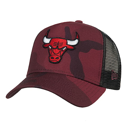 Kšiltovka New Era Chicago Bulls 940 Camo Trucker maroon/black/multicolor 2018 - 1