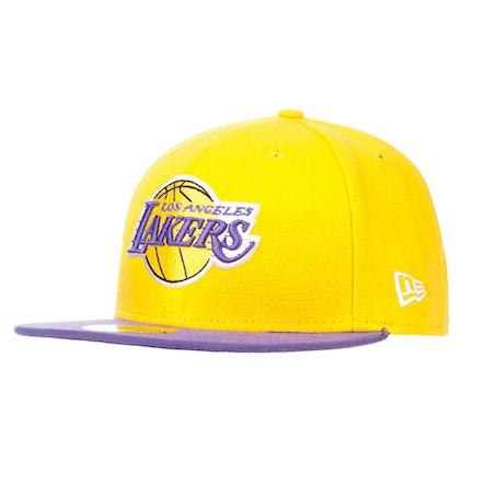 Czapka z daszkiem New Era Los Angeles Lakers 59Fif Basic yellow/purple 2014 - 1