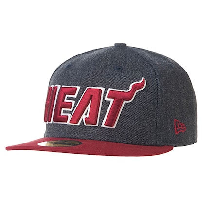 Cap New Era Miami Heat 59Fifty Heather Ball navy/dark red 2015 - 1