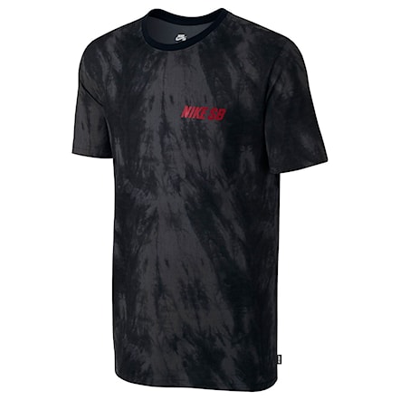 Koszulka Nike SB Allover-Print Shibori anthracite/black/black/gym red 2015 - 1