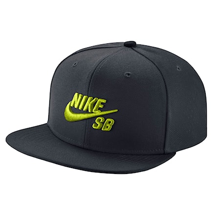 Kšiltovka Nike SB Nike Sb Icon Snapback black/black/volt 2014 - 1
