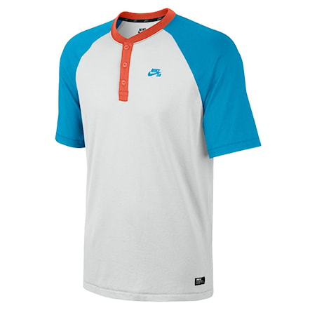 Koszulka Nike SB Sb Davis Dft Henley summit white/vivid blue 2014 - 1