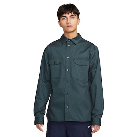 Shirt Nike SB Tanglin LS Woven Button Up deep jungle 2023 - 1
