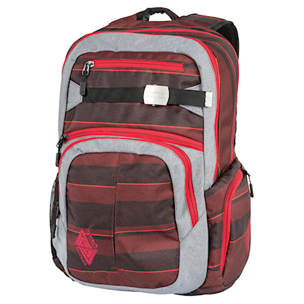 Backpack Nitro Hero red stripes 2016 - 1