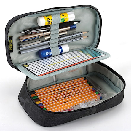 School Case Nitro Pencil Case XL forged camo - 3