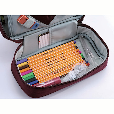 Školské puzdro Nitro Pencil Case XL wine - 10