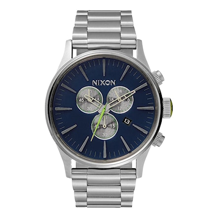 Watch Nixon Sentry Chrono midnight blue/volt green 2019 - 1