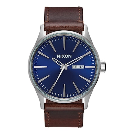 Hodinky Nixon Sentry Leather blue/brown 2017 - 1