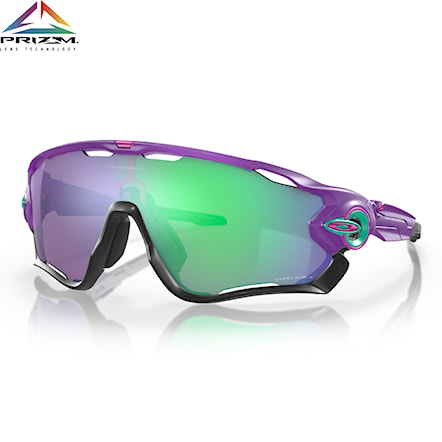 Bike Sunglasses and Goggles Oakley Jawbreaker matte electric purple | prizm jade - 1