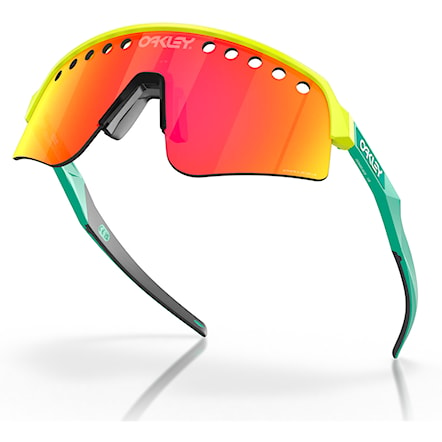 Bike Eyewear Oakley Sutro Lite Sweep tennis ball yellow | prizm ruby - 3