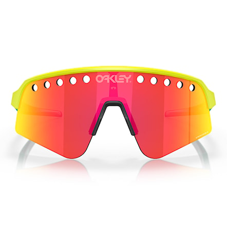 Bike Eyewear Oakley Sutro Lite Sweep tennis ball yellow | prizm ruby - 4