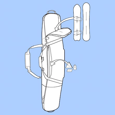Obal na snowboard Burton Gig Bag snowfall camo 2025 - 2