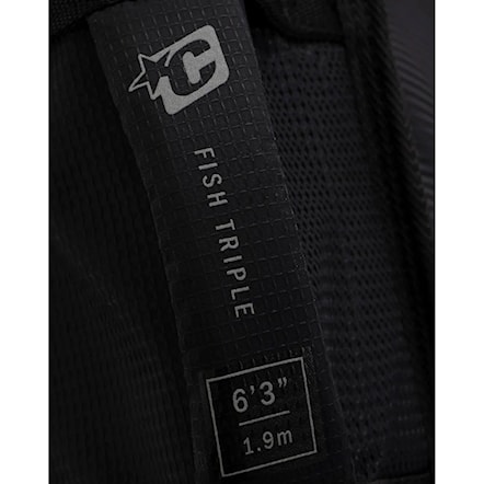 Surfboard Bag Creatures Fish Triple DT2.0 6'7" black silver - 5