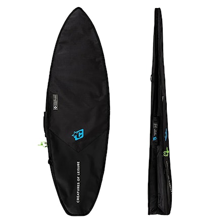 Surfboard Bag Creatures Shortboard Day Use DT 2.0 5'6" black cyan - 1