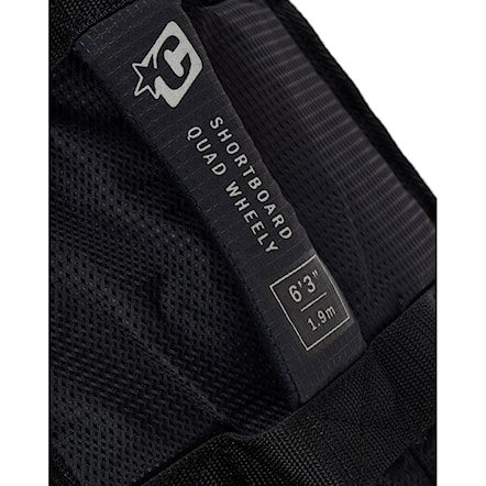 Pokrowiec na surf Creatures Shortboard Quad Wheely DT2.0 6'7 black silver - 3