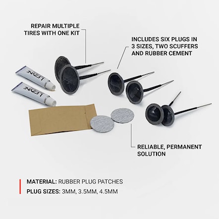 Naprawa przebicia Lezyne Tubeless Pro Plugs black - 5