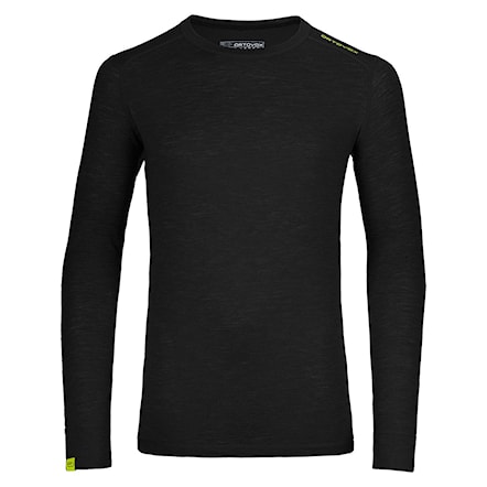 T-shirt ORTOVOX 105 Ultra Long Sleeve black raven 2019 - 1