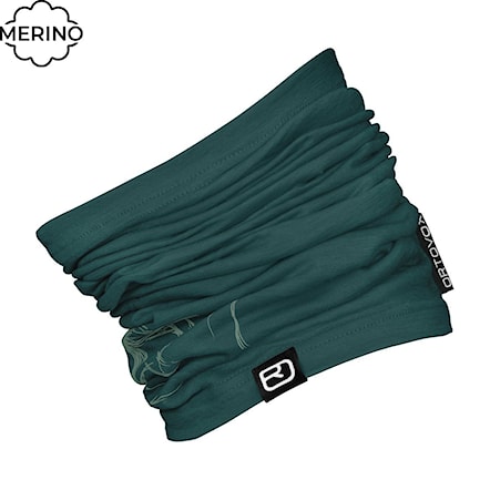 Neck Warmer ORTOVOX 120 Tec Logo Neckwarmer dark pacific 2024 - 1