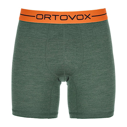 Boxer Shorts ORTOVOX 185 Rock'n'wool Boxer green forest blend 2020 - 1