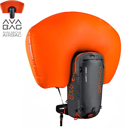 Avalanche Backpack ORTOVOX Ascent 22 Avabag Kit black anthracite 2022 - 1