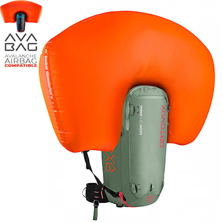 Avalanche Backpack ORTOVOX Ascent 28 S Avabag Kit green isar 2020 - 1
