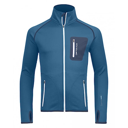 Bluza techniczna ORTOVOX Fleece Jacket blue sea 2019 - 1