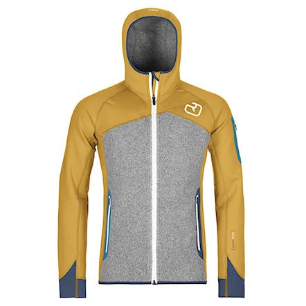 Bluza techniczna ORTOVOX Fleece Plus Hood yellowstone 2020 - 1