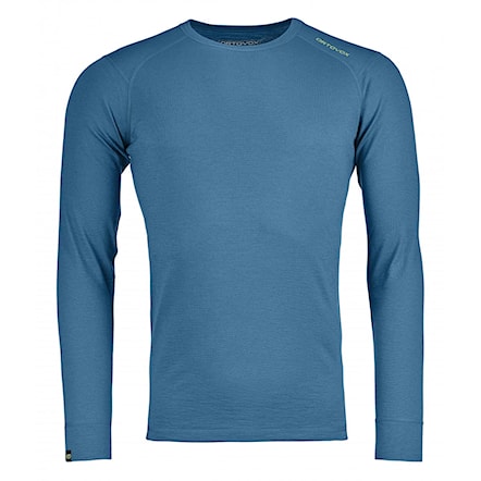 T-shirt ORTOVOX Ultra Long Sleeve blue sea 2018 - 1