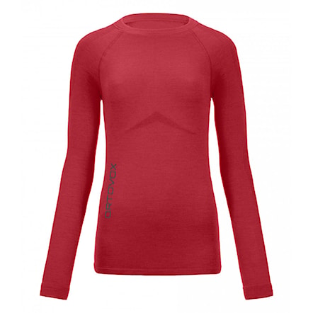 T-shirt ORTOVOX Wms Competition Long Sleeve hot coral 2019 - 1