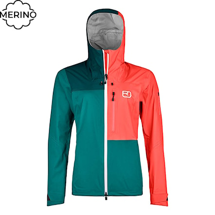 Technical Jacket ORTOVOX Wms Ortler pacific green 2023 - 1
