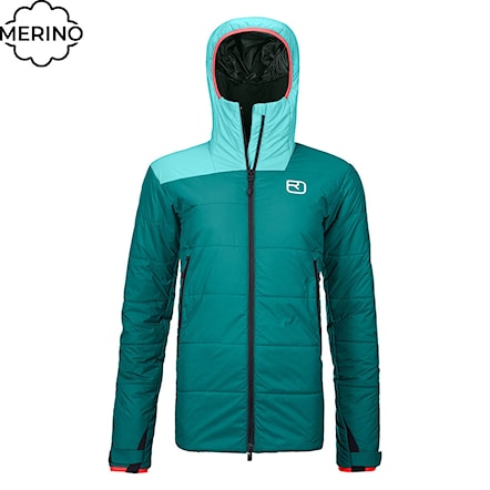 Technical Jacket ORTOVOX Wms Zinal pacific green 2023 - 1